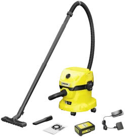 Kärcher 18V alleszuiger WD02 12L (incl. accu 2.0Ah + lader)
