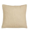 Kussen bloem beige - l45xb45xh10cm
