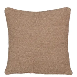 Kussen effen beige 45 x 45 cm