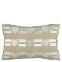 Kussen hart beige - l55xb35xh10cm