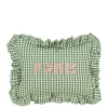 Kussen Paris groen - l35xb25xh10cm