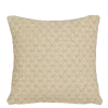 Kussen print driehoek beige 45 x 45 cm