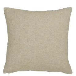 Kussen print streep taupe 45 x 45 cm