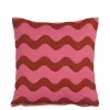 Kussen roze waves - l45xb45xh10cm