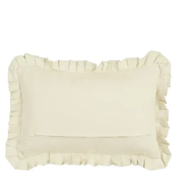 Kussen ruffled beige - l55xb35xh10cm