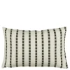 Kussen streep antraciet - l55xb35xh10cm