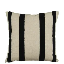 Kussen streep antraciet - l45xb45xh10cm