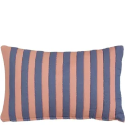 Kussen streep blauw - l55xb35xh10cm