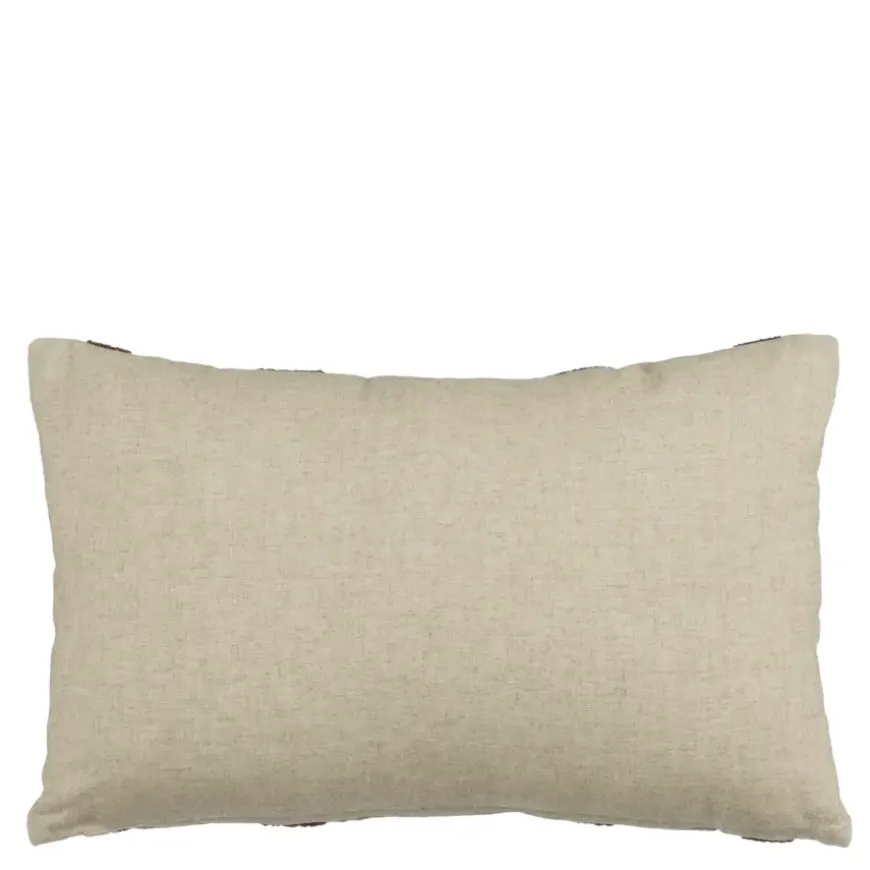 Kussen streep donker bruin - l55xb35xh10cm