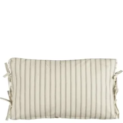 Kussen streep donker bruin - l55xb35xh10cm