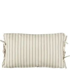 Kussen streep donker bruin - l55xb35xh10cm