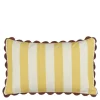 Kussen streep geel - l55xb35xh10cm