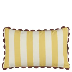 Kussen streep geel - l55xb35xh10cm