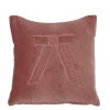 Kussen strik roze 45 x 45 cm