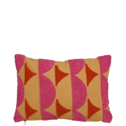 Kussen tufted l.bruin - l35xb25xh10cm
