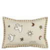 Kussen vogel beige - l59xb39xh10cm