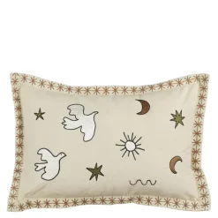 Kussen vogel beige - l59xb39xh10cm