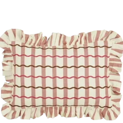 Kussen wave oud roze - l55xb35xh10cm