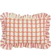 Kussen wave roze - l55xb35xh10cm