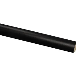 Houtenprofielen > Geen Kwartrond grenen gelakt zwart 16x16mm 270cm
