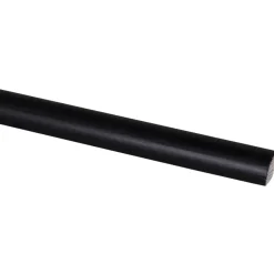 Houtenprofielen|Overgangsprofielen > Geen Kwartrond grenen zwart gelakt 13x13mm 270cm