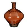 Kyara vaas recycled glas roest - h46xd37cm