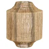 Lantaarn jute d.groen - h51xd40 cm