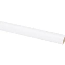 Houtenprofielen > Geen Lat kwartrond MDF wit fineer 16x16 mm lengte 260 cm