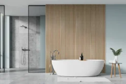 Akoestische Wandpanelen|Wandpanelen > Geen Lattenwand badkamer 260x52 cm licht eiken, dikte 15 mm
