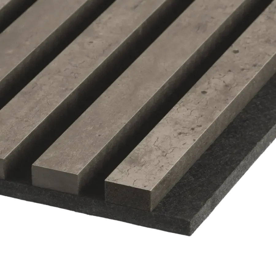Akoestische Wandpanelen|Wandpanelen > Silentlines Lattenwand beton 260x52,6 cm, dikte 22 mm