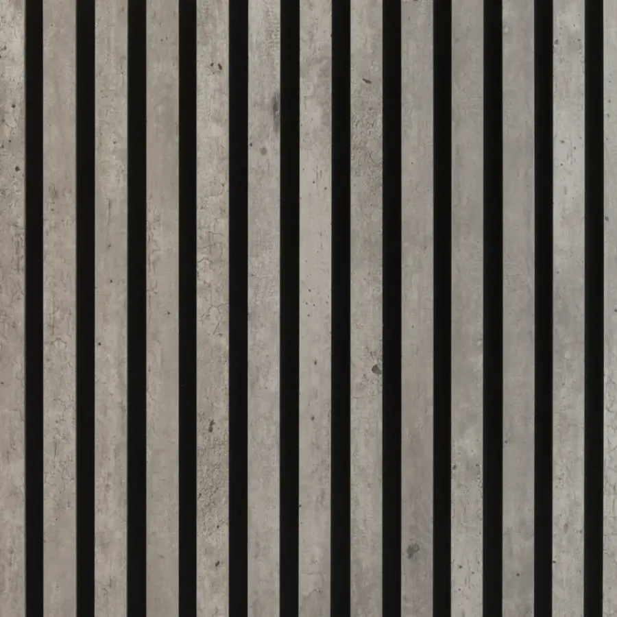 Akoestische Wandpanelen|Wandpanelen > Silentlines Lattenwand beton 260x52,6 cm, dikte 22 mm