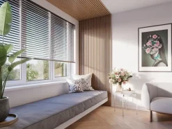Akoestische Wandpanelen|Viltpanelen > Cando Green Lattenwand Decowall Acoustic brons eiken 260x30cm,2 stuks (1.56m2)