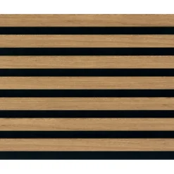 Akoestische Wandpanelen|Viltpanelen > Cando Green Lattenwand Decowall Acoustic brons eiken 260x30cm,2 stuks (1.56m2)