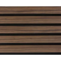 Akoestische Wandpanelen|Viltpanelen > Cando Green Lattenwand Decowall Acoustic Advanced walnoot 260x30cm, 2 stuks (1.56m2)