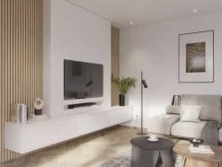 Akoestische Wandpanelen|Viltpanelen > CanDo Lattenwand Decowall Acoustic ton sur ton natuur eiken 260x30cm, 2 stuks (1.56m²)