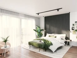 Akoestische Wandpanelen|Wandpanelen > Cando Green Lattenwand Decowall MDF grafiet eiken, lengte 260cm, 5 stuks