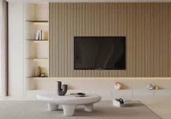 Akoestische Wandpanelen|Wandpanelen > Silentlines Lattenwand licht eiken 260 x 52,6 cm dikte 22 mm