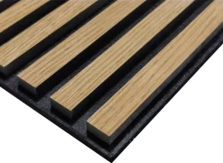 Akoestische Wandpanelen|Wandpanelen > Silentlines Lattenwand licht eiken 260 x 52,6 cm dikte 22 mm