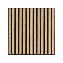 Akoestische Wandpanelen|Wandpanelen > Silentlines Lattenwand tegel 55,3x55,3 cm licht eiken, dikte 22 mm - 2 stuks (0,612m²)