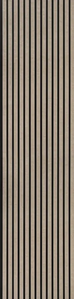 Akoestische Wandpanelen|Viltpanelen > Silentlines Lattenwand vilt op vilt licht bruin 260 x 52,5 cm dikte 9+9 mm 2.73m²