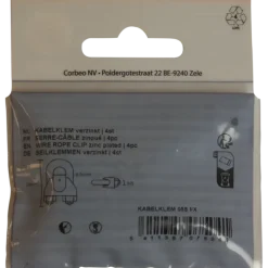 Ledent kabelklem tot Ø 5 mm verzinkt (2 stuks)