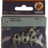 Ledent kabelklem tot Ø3 mm verzinkt (4 stuks)