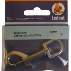 Ledent musketonhaak vernikkeld 80 mm