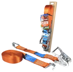 Aanhanger Accessoires > Jumbo Ledent spanband heavy duty met ratel en haak 6 m