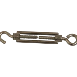 Ledent spanwartel haak/oog verzinkt 6 mm (2 stuks)
