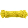 Ledent touw gevlochten pp geel/rood/groen Ø10 mm / 10 m