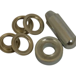Ledent zeilringset messing 11 mm 15 stuks