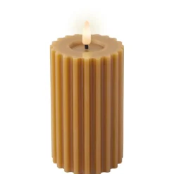 LED kaars wax oranje