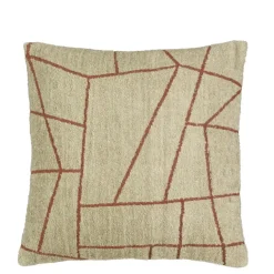 Lines kussen taupe - l45xb45xh10cm