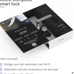 Elektronische Beveiliging|Schuiven & Grendels > LOQED Touch Edition Slim deurslot